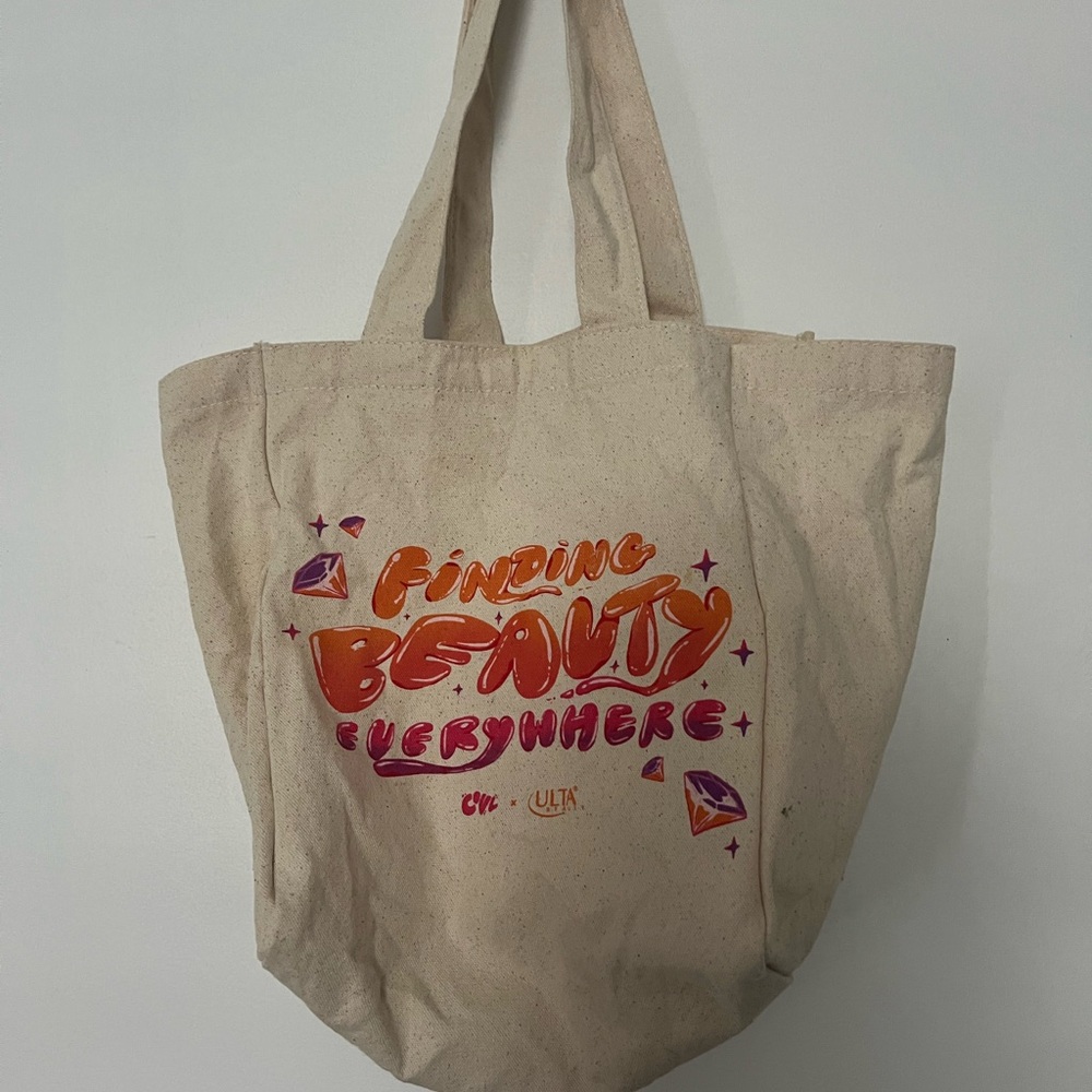 ‼️5/$25 Ulta Finding Beauty Everywhere Canvas Tote Bag